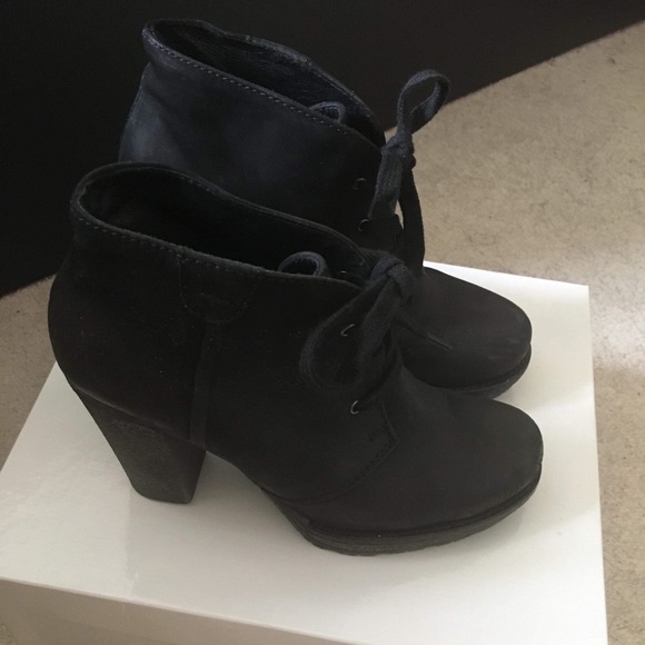 Combat Booties/Heeled Ankle Boots - Picture 3 of 4
